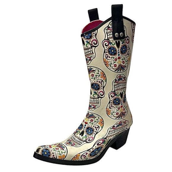 Blazin Roxx Outdoor Boots Womens Roxy Cowgirl Rain Snip Pull On 58104 Size 10 M - Picture 2 of 10